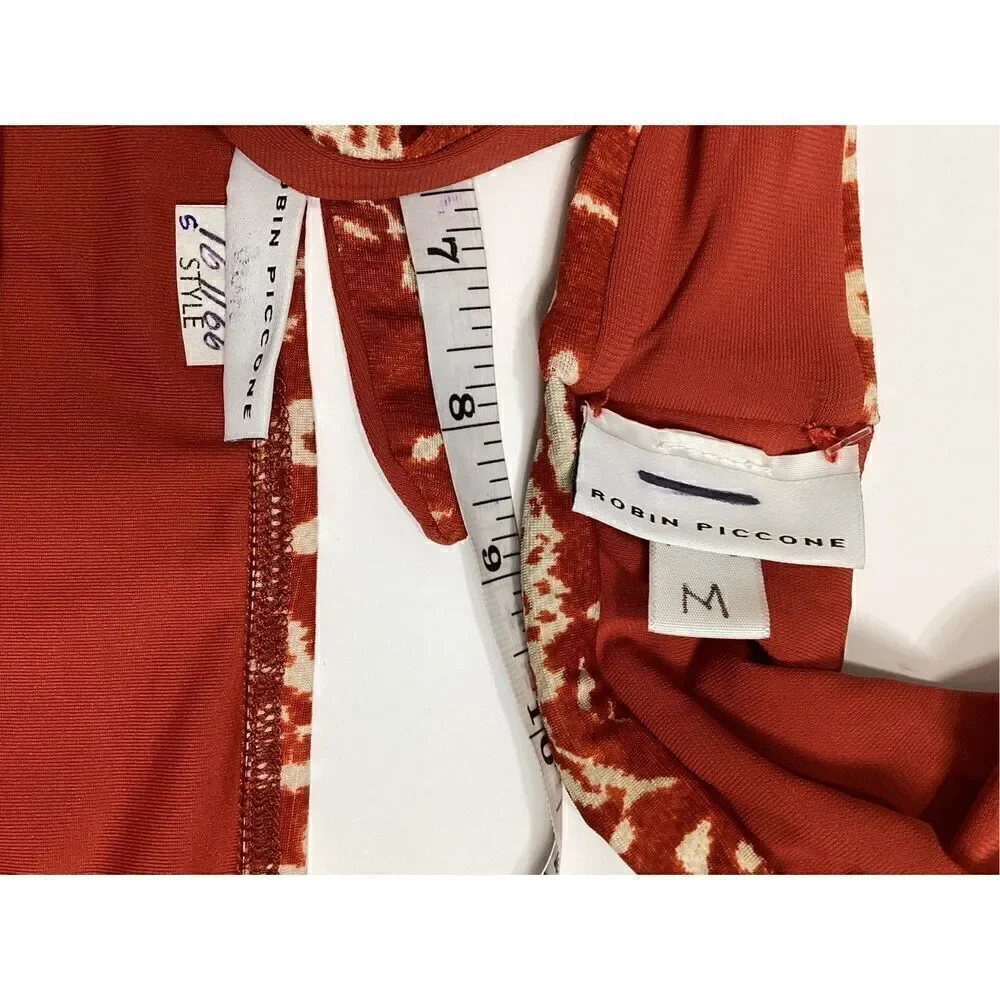 New. Robin Piccone burnt orange floral bikini set. Small. M-top/S-bottom. Retail